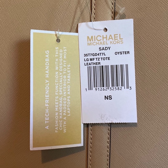 NWT MICHAEL KORS Sady Large Tote Purse - Picture 7 of 7